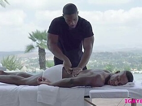 Liam Cyber And Deangelo Jackson In Black Guys And Outdoor Anal