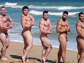 Muscle Men Nude Beach