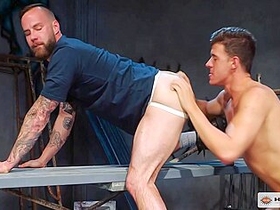 Jj Knight And Chris Bines In Warehouse Quickie With And