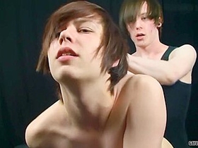 Long-haired Emo Twink Gets His Holes Stretched Out